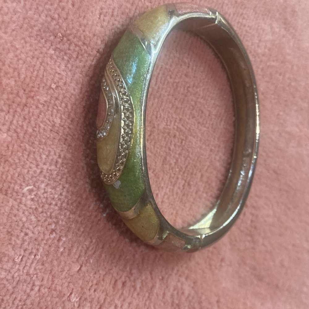 Colorful Enamel Bangle Bracelet - Picture 4 of 6